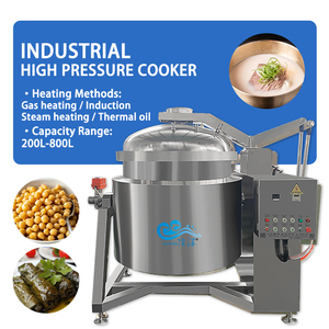 Ollas Industriales Grandes para Cocinar Arroz al Vapor y Frijoles, Olla a Presión de Acero Inoxidable, Máquina de Cocina Automática Comercial - Product Image 5
