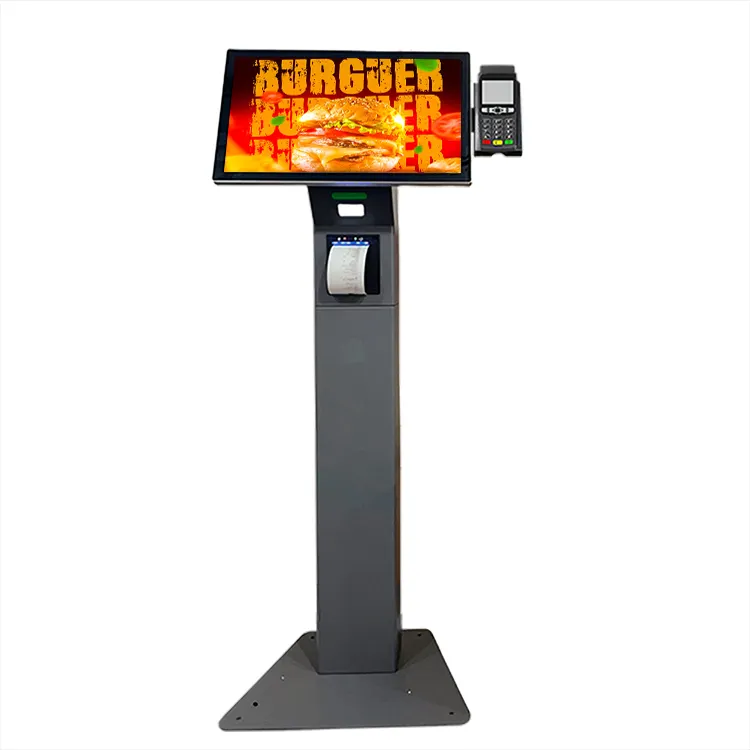 21,5-Zoll-Touch-Kiosk LCD-Touch-Display Rechnung Zahlungs kiosk Self-Service-Zahlungs kiosk steht für Laptop