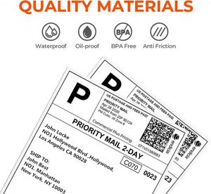 Thermal Mailing Address Paper Label <b>Printer</b> 150mmx100mm Express Delivery Shipping Labels - Product Image 3