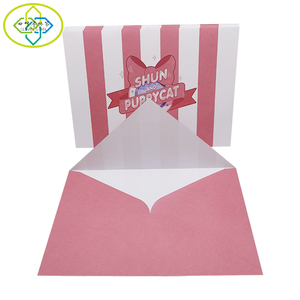 手工制作的带有信封的卡片定制喜帖贺卡 - Product Image 3