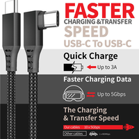 Câble de liaison de charge rapide pour casque VR, câble USB 3.0 USB C vers C pour casque VR et jeux