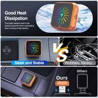 Adaptateur sans fil JMC 2-en-1 CarPlay et Android Auto, Plug & Play, Dongle intelligent pour voitures OEM