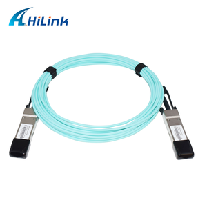 Hilink QSFP + <span class=keywords><strong>40g</strong></span> TO QSFP + <span class=keywords><strong>40g</strong></span> สายเคเบิลใยแก้วนำแสงที่ใช้งานได้หลาย OM3 7M - Product Image 2