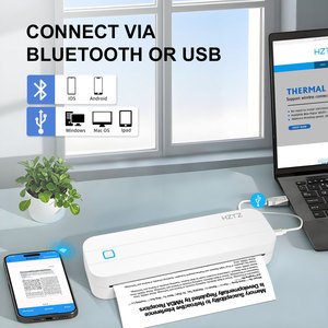 Xách tay Pocket máy in không dây cho du lịch A4 8-inch nhiệt giấy inkless máy in tương thích với iOS <span class=keywords><strong>Android</strong></span> máy tính xách tay - Product Image 3