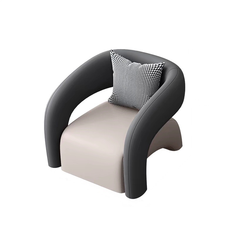 Sofá individual (beige-gris)