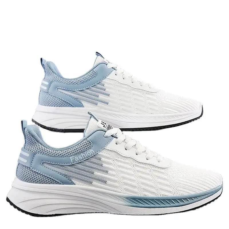 Mode nouveau sport d'été chaussures décontractées respirant maille filet hommes chaussures de loisirs chaussures de course antidérapantes