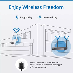 Wistino高清5MP NVR套件即插即用无线4CH闭路电视系统套件P2P户外红外发光二极管夜视家庭安全系统 - Product Image 3