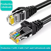 Kabel Patch Fiber Optik UTP Berpelindung Kinerja Tinggi dengan Jaket LSZH, Kompatibel Cat5e/Cat6, Konektor RJ45 Tembaga Bebas Oksigen