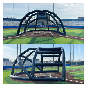 Cage De Frappe Baseball Gonflable EJIA - 40x20 Pieds, PVC 0.55mm, Usage Commercial, Garantie 3 Ans