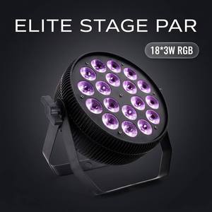 <span class=keywords><strong>Mini</strong></span> projecteur <span class=keywords><strong>LED</strong></span> plat 18x10W RGBWA UV 4-en-1 5-en-1 6-en-1 DMX512 pour éclairage de scène, mariage, événement, église - Product Image 2