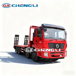 <b>Flatbed</b> Tow <b>Truck</b> Flat Bed Towing Efficient 350 HP Dongfeng Huashen 8X4 Heavy-Duty <b>Flatbed</b> <b>Truck</b> - Product Image 1