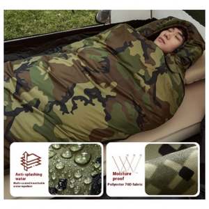 Saco de Dormir Tipo Sobre para Adultos, 4 Estaciones, Cálido, Camuflaje, para Acampar al Aire Libre - Product Image 6