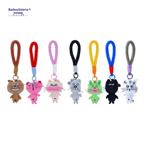 Bazuuyu BaZhuo Entertainment: Cordón para teléfono de juguete de moda, lindo y peculiar, con diseño de <span class=keywords><strong>gato</strong></span> de peluche de labios de salchicha Citywalk Buddysausage, para colgar plantas - Product Image 5