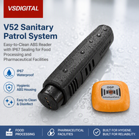 Dispositif de patrouille V52 RFID 125KHz, baguette de patrouille pour inspection de véhicules de nuit et synchronisation cloud Wi-Fi pour stations sans personnel