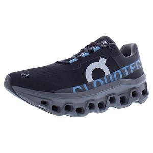 Chaussures de course pour hommes ON Cloudmonster, couleur noire Niagara, semelle légère et amortie - Product Image 1