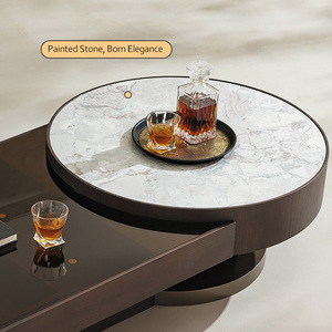 <span class=keywords><strong>Tavolino</strong></span> da Caffè Moderno Minimalista, Tavolo da Tè di <span class=keywords><strong>Design</strong></span> di Lusso in <span class=keywords><strong>Legno</strong></span> per Soggiorno, <span class=keywords><strong>Tavolino</strong></span> Moderno con Vano Portaoggetti - Product Image 2