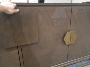 MRS WOODS antico classico in olmo di recupero moderno soggiorno 4 ante Cabinet Storage Design - Product Image 4