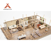 Kawagebo Kamp (KK) Membrane Permanente Luxe 125 ㎡   Tente de glamping safari avec salle de bain privée pour les hôtels et complexes hôteliers en plein air