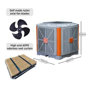 Refroidisseur d'air évaporatif Heneng Heavy Duty à montage mural avec moteur et pompe AC, 35000CMH, pour grands espaces, à économie d'énergie - Product Image 4