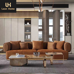Conjunto <span class=keywords><strong>de</strong></span> sofás italianos <span class=keywords><strong>de</strong></span> lujo, muebles modernos <span class=keywords><strong>de</strong></span> terciopelo para sala <span class=keywords><strong>de</strong></span> estar, 3 plazas - Product Image 1