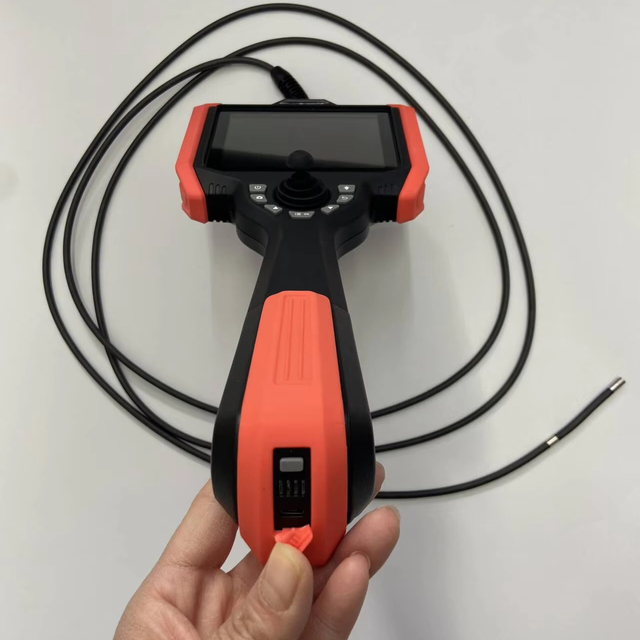 Waterproof IP67 Industrial Endoscope 6mm Probe Diameter 360 Degree Joystick Articulating 1m Cable Borescope Inspection Camera