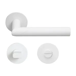 Fabrik Lieferant Custom Design Hot Sale Weiß Moderne Türen Knopf Hebel Gebäude Badezimmer Glastür griff Zug griffe - Product Image 4