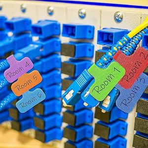 أشرطة تعريف الكابلات من البولي فينيل كلوريد القابلة للكتابة عليها مع إغلاق بخطاف وحلقة للحقائب - Product Image 3