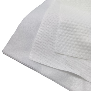 Bon matériau de tissu humide Spunlace tissu non tissé 10 Viscose 90 Polyester Spunlace rouleau de tissu non tissé - Product Image 5