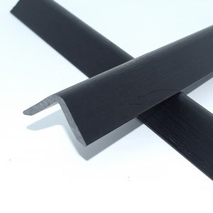 Customized <strong>PVC</strong> Plastic Extrusion 90&deg; <strong>Angle</strong> Profiles with Wood-grain Surface Texture - Product Image 3