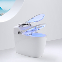 Toilettes électroniques et automatiques en céramique, 110/220V, articles de toilette intelligents, pour salle de bains, bidet électrique, siphon