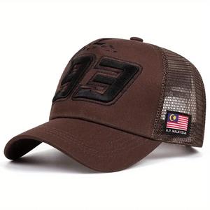 Cappellino da Baseball per Moto 93 Ricamato con Numero, Cappello Trucker in Rete per Corsa e Sport - Product Image 4