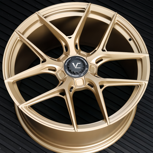 Jantes en alliage d'aluminium Velochi Deep Concave <span class=keywords><strong>Champagne</strong></span> Gold 17-24 pouces pour voitures particulières <span class=keywords><strong>Ferrari</strong></span> Audi Tesla Lamborghini - Product Image 1