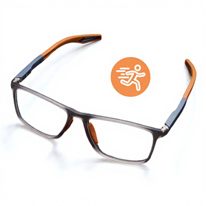 Gafas Ópticas Cuadradas con Montura Completa <span class=keywords><strong>de</strong></span> Material TR90, Gafas Deportivas con Graduación <span class=keywords><strong>para</strong></span> <span class=keywords><strong>Hombre</strong></span>, Montura <span class=keywords><strong>para</strong></span> Miopía - Product Image 5