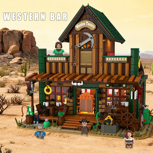 Cayi Tây quán rượu chiếu sáng xây dựng gạch <span class=keywords><strong>Set</strong></span> LED ánh sáng xây dựng xây dựng mô hình thiết lập 1966 cái khối xây dựng thiết lập cho quà tặng - Product Image 2