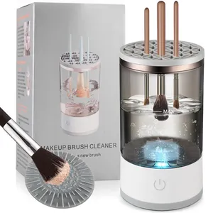 Hot Sale Portable Usb Automatic Electric Lazy Make Up Tools 3 In 1 Makeup Brush Cleaner