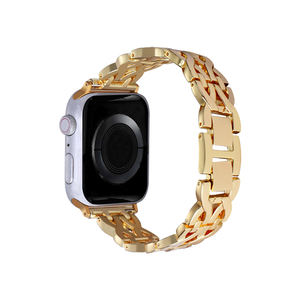 Nouveau design <span class=keywords><strong>Bracelet</strong></span> diamant en métal pour <span class=keywords><strong>Apple</strong></span> <span class=keywords><strong>Watch</strong></span> Series 45678 42mm 41mm <span class=keywords><strong>S8</strong></span> Ultra 49mm 38mm 45mm <span class=keywords><strong>Bracelet</strong></span> de montre en alliage de valeur de luxe - Product Image 2