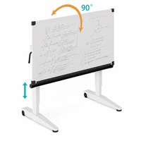 Table mobile pliable à 2 pieds en métal, pneumatique, réglable en hauteur, bureau debout moderne pour la maison, le bureau et les immeubles de bureaux