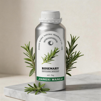 Huile Essentielle de Romarin Biologique Certifiée, Parfum Frais et Doux, Favorise la Croissance Capillaire, Anti-Chute, Soin du Cuir Chevelu, Épaississement des Cheveux, 100% Pure, Pressée à Froid