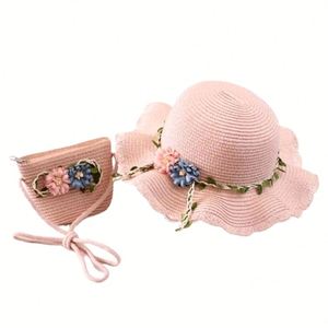 Chapeau Bob en Paille Adorable pour Bébé Fille - Protection Solaire Douce pour les Activités de Plein Air des Enfants - Product Image 2