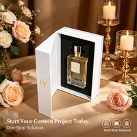 Boîte à parfum magnétique de luxe avec insert en éponge pour l'emballage de sérum de soin de la peau, boîte cadeau cosmétique personnalisée