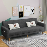 Sofá Cama Plegable de Tela para Sala de Estar o Dormitorio de Familia Pequeña Apartamento Moderno y Fresco