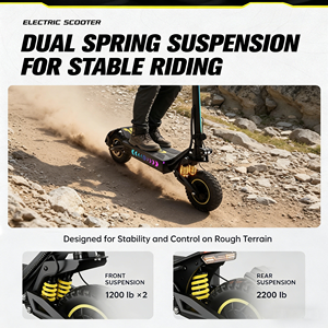 Trottinette Électrique Tout-Terrain Rapide + Déplacement Urbain et Extérieur pour Adultes + Conduite Stable à Haute Vitesse + OEM ODM + Moteur Puissant - Product Image 6