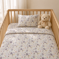 Tissu écologique vert menthe à imprimé oiseaux 100 % coton, motif floral et d'animaux mignon pour pyjamas d'enfants et quilting, vente en gros