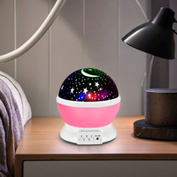 Projecteur de lumière d'étoile rotative romantique Dream-Like LED Night Light Christmas Pattern Customization ABS Children's Bedroom Battery
