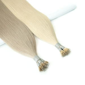 Venta al por mayor <span class=keywords><strong>de</strong></span> fábrica, Micro cuentas rusas, humano Real sin procesar, cutícula completa alineada, extensiones <span class=keywords><strong>de</strong></span> cabello virgen Remy Nano Ring - Product Image 3