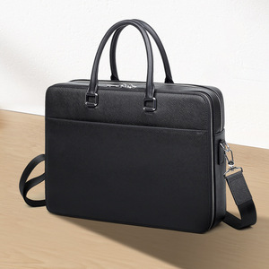 6758 Porte-documents pour homme en cuir imperméable, grande capacité, tendance - Product Image 1