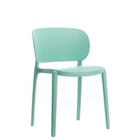 Vente en gros de chaises roses pour table à manger industrielle Chaises minimalistes mignonnes de style baroque en plastique Pp Back Chaise en plastique