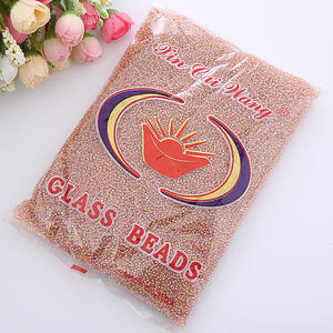 بيع بالجملة من المصنع مباشرةً خرز زجاجي صغير ملون بألوان العلكة مقاس 12/0 و 11/0 و 6/0 بكميات كبيرة لصناعة الأساور والمجوهرات، عبوة 450 جرام - Product Image 3