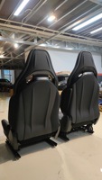 Housses de siège de voiture en cuir de luxe pour Mercedes Benz C63 AMG W204 Classe E Golf - Toutes saisons - Ensemble complet personnalisable