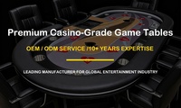Professioneller Casino-Pokertisch 240*120cm mit LED-Beleuchtung für 10 Spieler, Metallgetränkehaltern, Geldkassette, Münzschlitz, Holzbeinen und Lederbesatz für Spiele